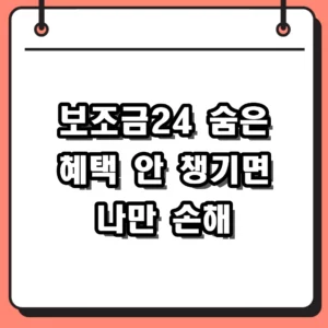 정부24 바로가기 접속해서 보조금24 숨은 혜택 안 챙기면 나만 손해