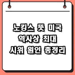 노킹스 뜻 미국 대규모 시위 원인과 3차 집회까지 핵심 정리