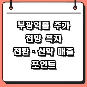 부광약품 주가 전망 흑자 전환과 라투다 매출이 가를 운명