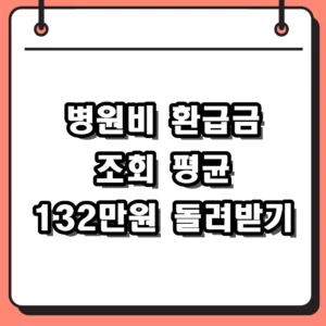 병원비 환급금 조회 방법 및 본인부담상한제 신청 자격 서류 정리