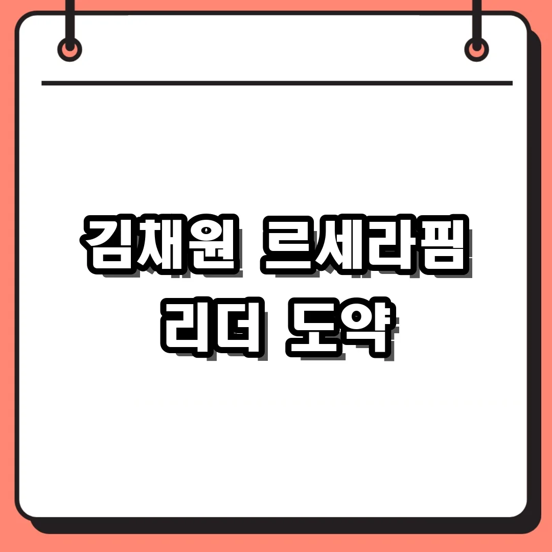 김채원 르세라핌 리더 도약