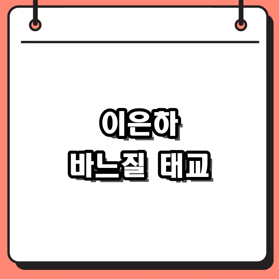 이은하 바느질 태교