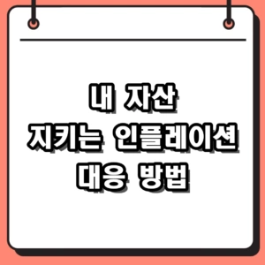 내 자산 지키는 인플레이션 대응 방법 4가지와 방어 자산