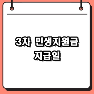 3차 민생지원금 지급일 언제였나 서울 신청 흐름과 확인 포인트