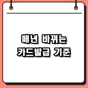 매년 4월 업데이트되는 카드발급 신용점수 변화 커트라인 확인