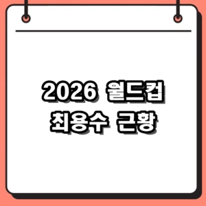 2026 월드컵 최용수 감독 근황, 직각슛 전설부터 동명이인 변호사 해프닝까지
