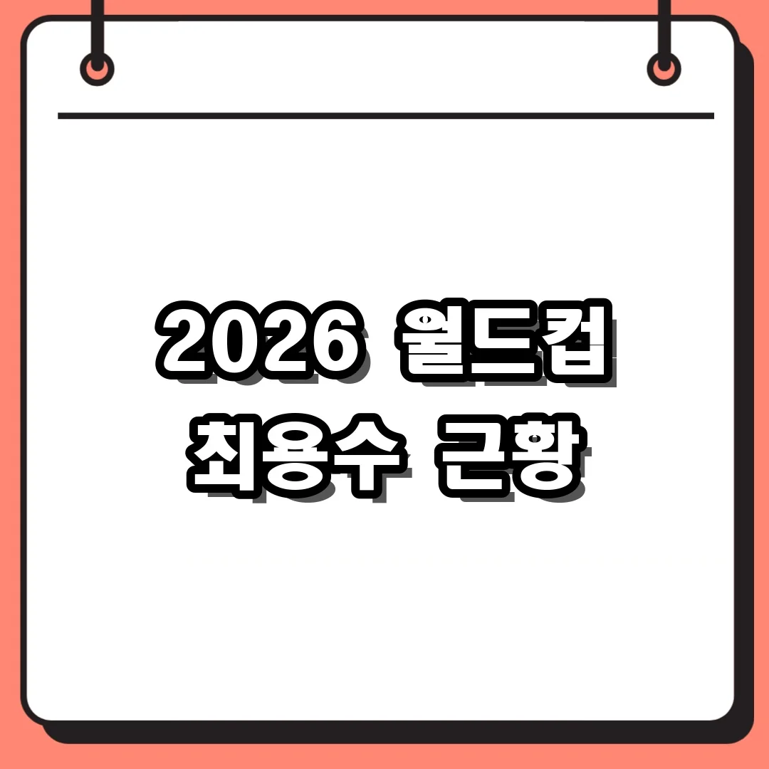 2026 월드컵 최용수 근황