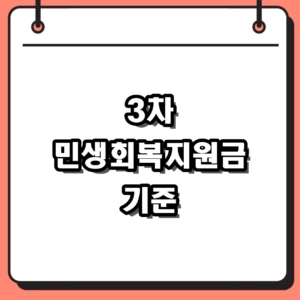 2026년 3차 민생회복지원금 기준 및 1인당 60만원 신청 절차