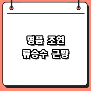 명품 조연 류승수 프로필 및 최근 근황, 조카 지승준 연기 스승된 사연