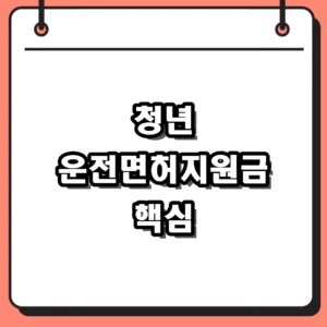 2026 청년 운전면허지원금 대상과 지역별 신청 포인트
